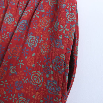 Plus Size Floral Cropped Capris Pants Loungewear - image 8