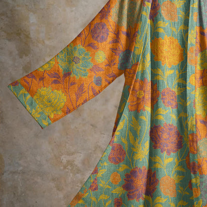 Vintage Floral Cotton Robe - image 3