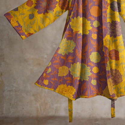 Vintage Floral Cotton Robe - image 24