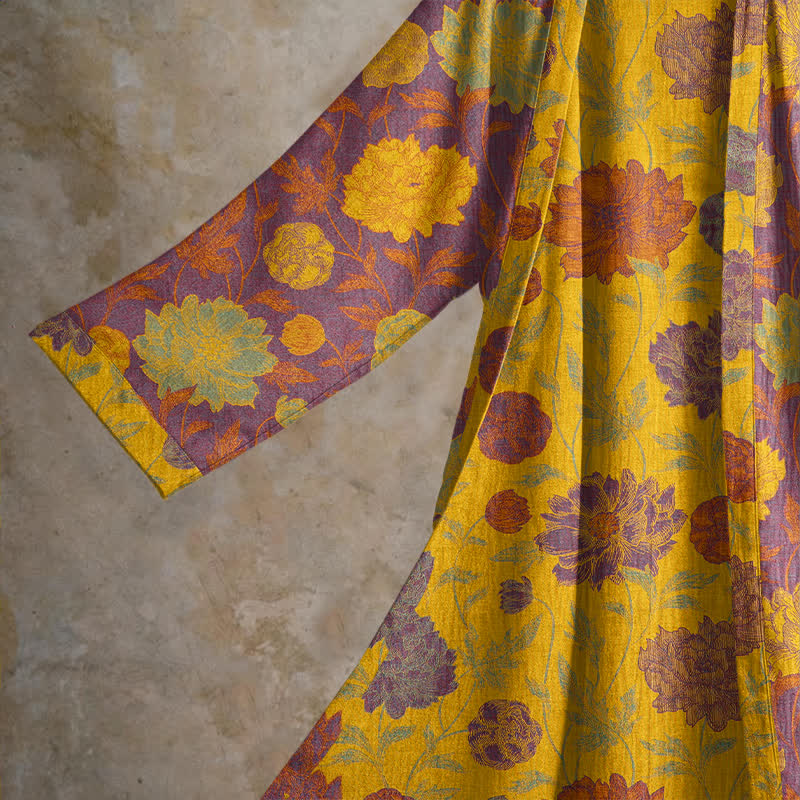 Vintage Floral Cotton Robe - image 28
