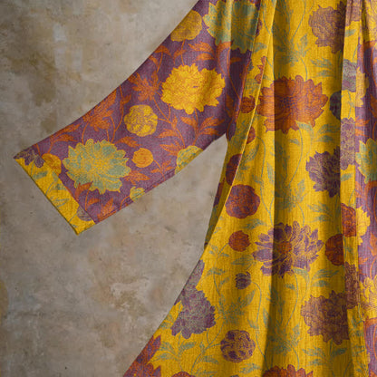 Vintage Floral Cotton Robe - image 28