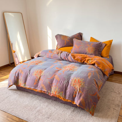 Vintage Floral Cotton Gauze Bedding Set - image 7
