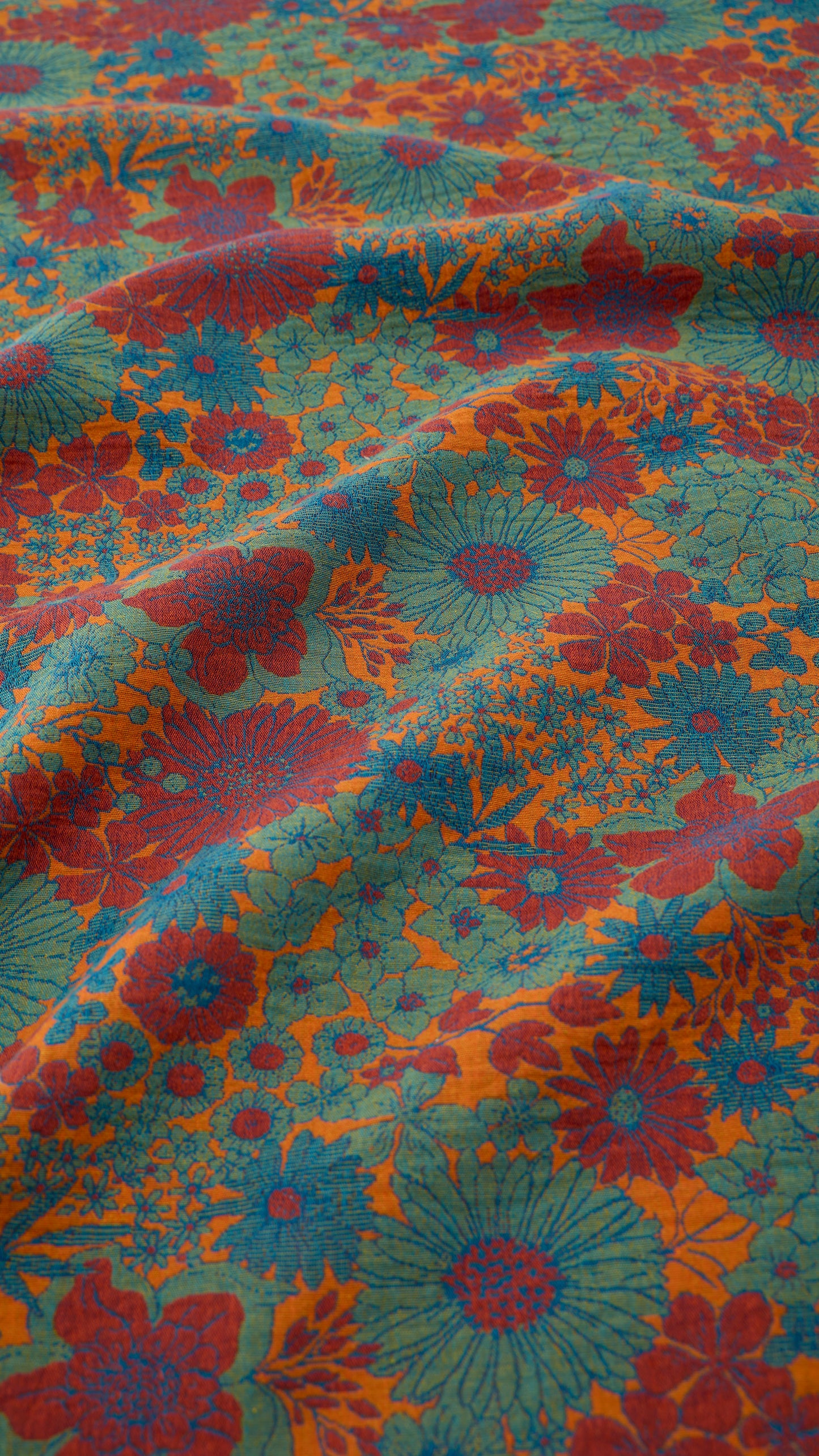 Retro Floral Cotton Gauze Bedding Set - image 8