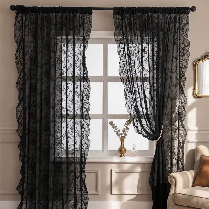 Ruffled Border Light Filtering Window Drape - image 15