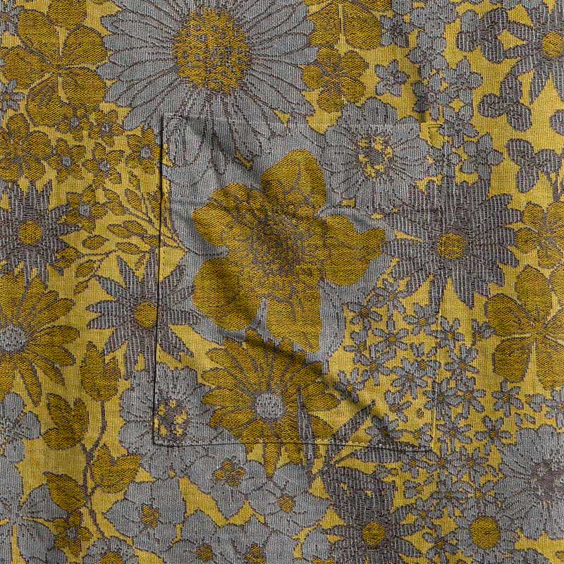 Retro Muted Floral Cotton Lounge Robe - image 4
