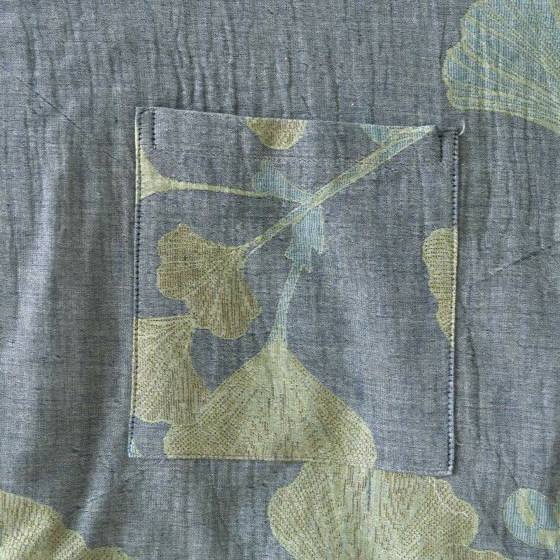Ginkgo Leaf Organic Cotton Kimono Loungewear - image 8