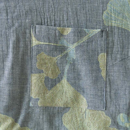 Ginkgo Leaf Organic Cotton Kimono Loungewear - image 8