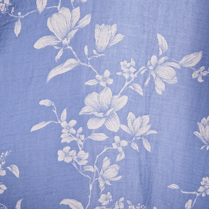Double Gauze Elegant Floral Cotton Kimono Robe - image 4