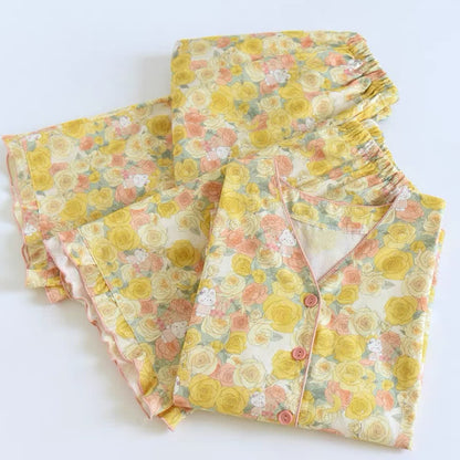 Yellow Rose Cotton 3pcs Loungewear Set - image 2