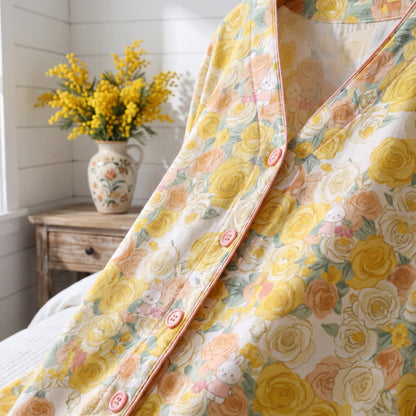 Yellow Rose Cotton 3pcs Loungewear Set - image 4