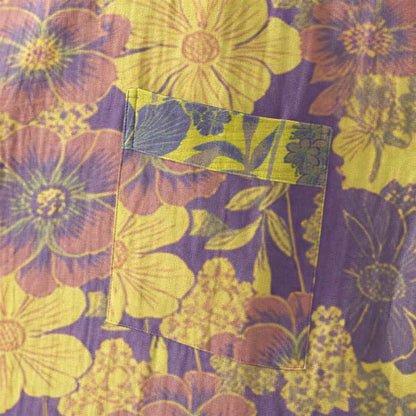 Purple Floral Cotton Kimono Robe - image 5
