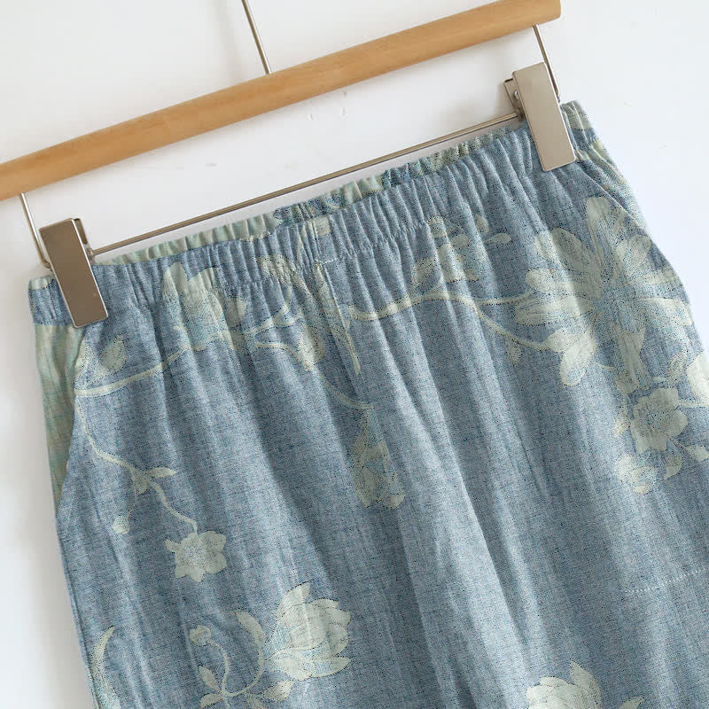 Vintage Floral Cotton Cami Loungewear Set - image 3