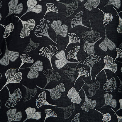 Vintage Black Ginkgo Leaf Reversible Cotton Bedding Set - image 7