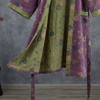 Garden Floral Organic Cotton Kimono Robe - image 16