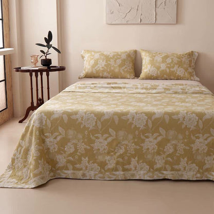 Vinatge Floral Muslin Coverlet Bedspread - image 7