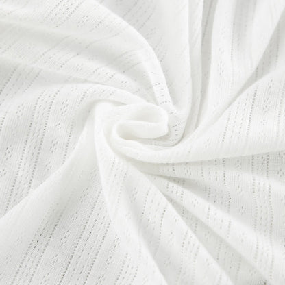 White Ruffle Cotton Loungewear Set - image 8