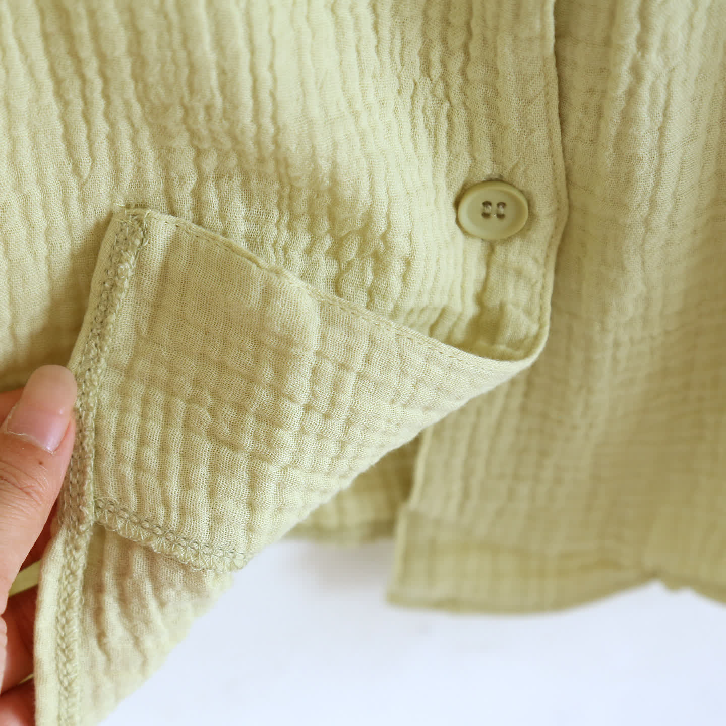 Cotton Gauze Button Front Loungewear Set - image 15