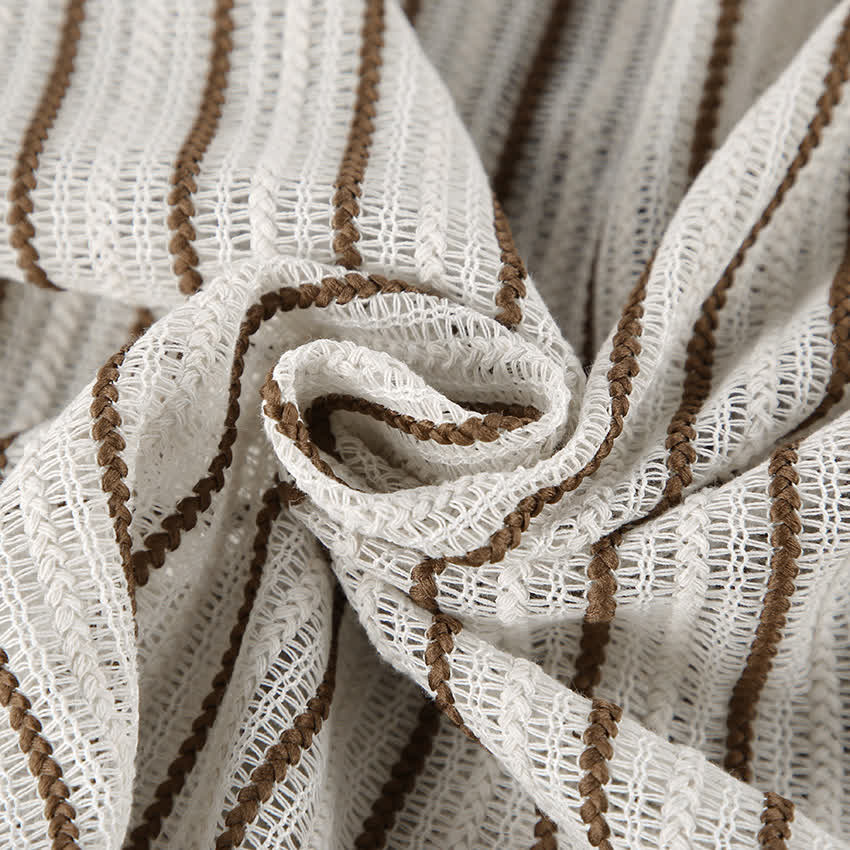 Effortless Stripe Cotton Wrap Resort Loungewear Set - image 7