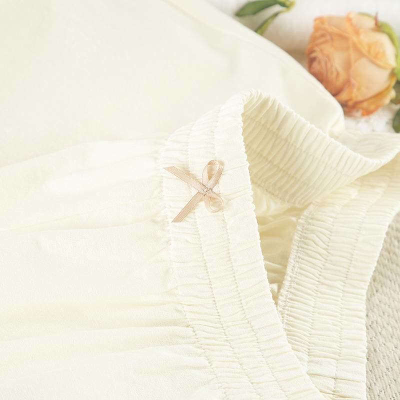 Chic Ruffle Hem Cotton Loungewear Set - image 9