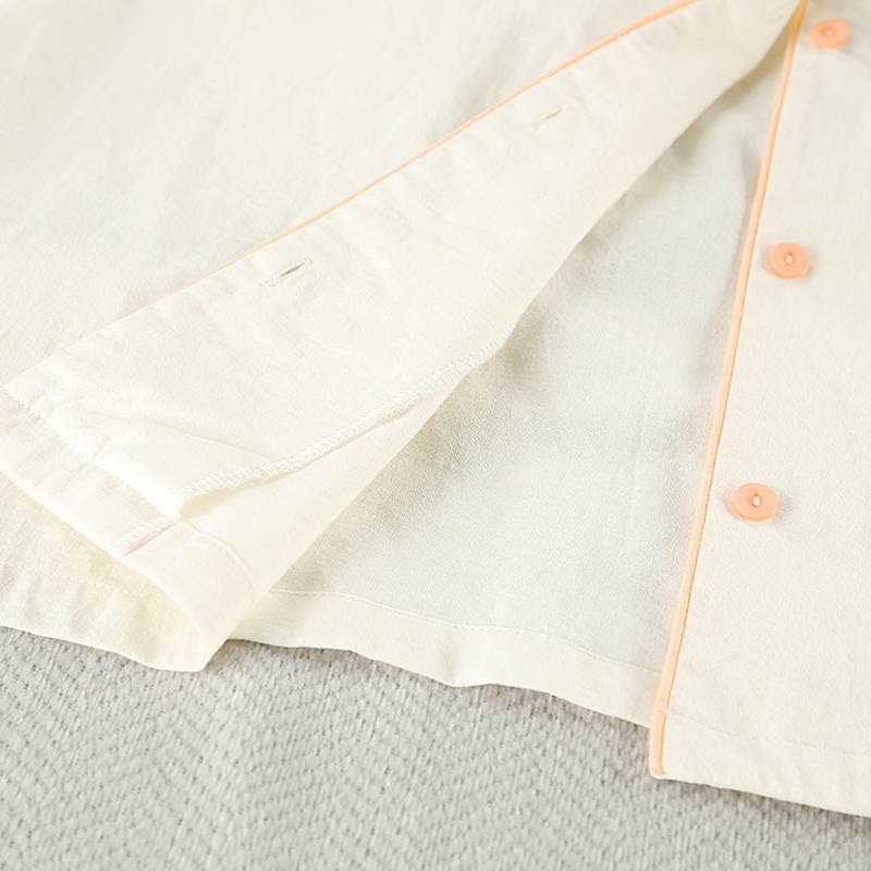 Minimal Cotton Pocketed Long Sleeve Pajama Set - image 5