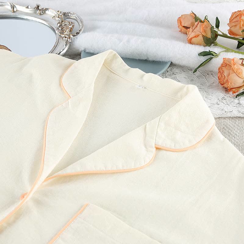 Minimal Cotton Pocketed Long Sleeve Pajama Set - image 4