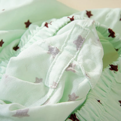 Pastel Star Cotton Long Sleeve Pajamas - image 12