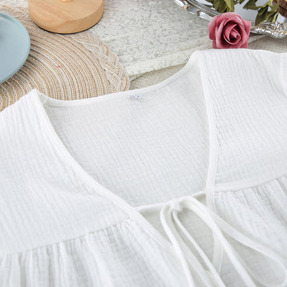 Casual Cotton Bow Front Lounge Set - image 5