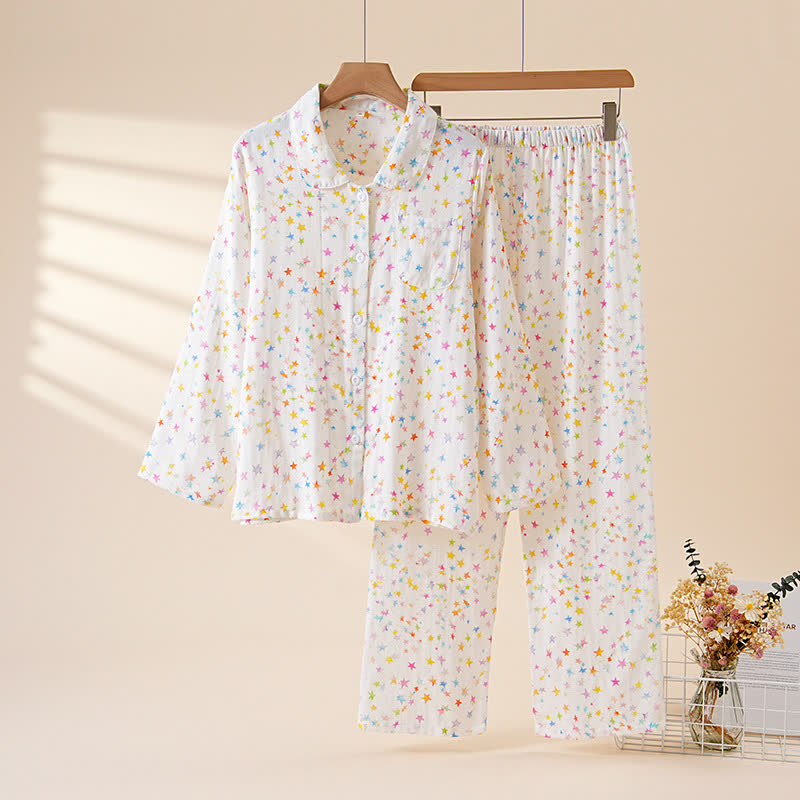Sweet Star Cotton Long Sleeve Pajama Set - image 3