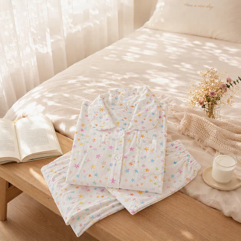 Sweet Star Cotton Long Sleeve Pajama Set - image 5