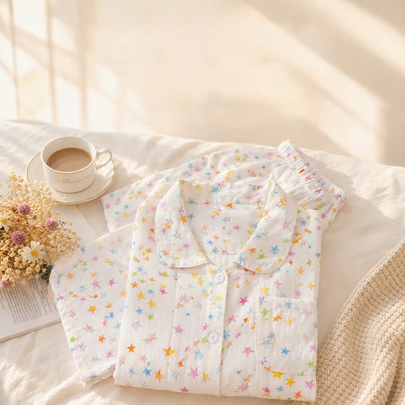 Sweet Star Cotton Long Sleeve Pajama Set - image 4