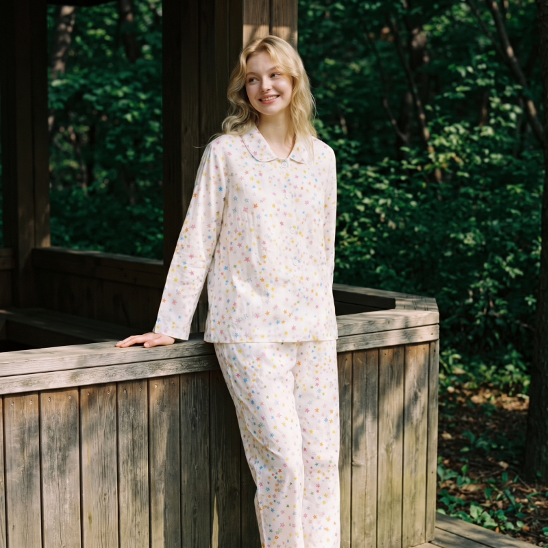 Sweet Star Cotton Long Sleeve Pajama Set - image 1
