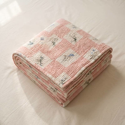 Cottage Bloom Cotton Bedspread Quilt - image 3