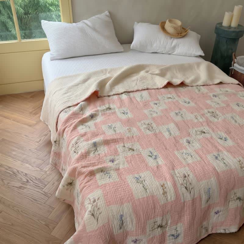 Cottage Bloom Cotton Bedspread Quilt - image 1