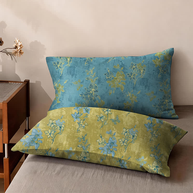 Reversible Vintage Flower Cotton Bedspread - image 7