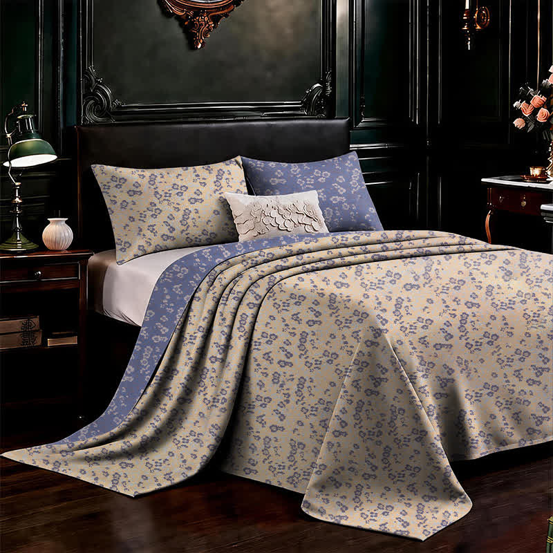 Reversible Ditsy Floral Cotton Bedspread - image 2