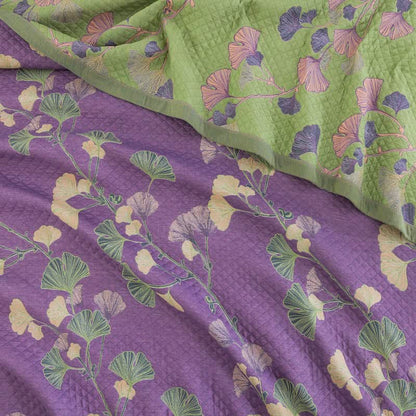 Artistic Ginkgo Leaf Cotton Gauze Quilt - image 8