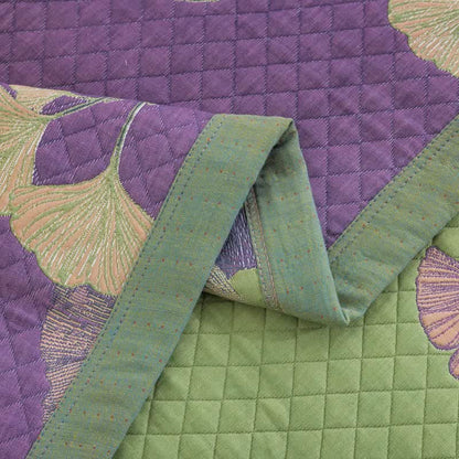Artistic Ginkgo Leaf Cotton Gauze Quilt - image 10
