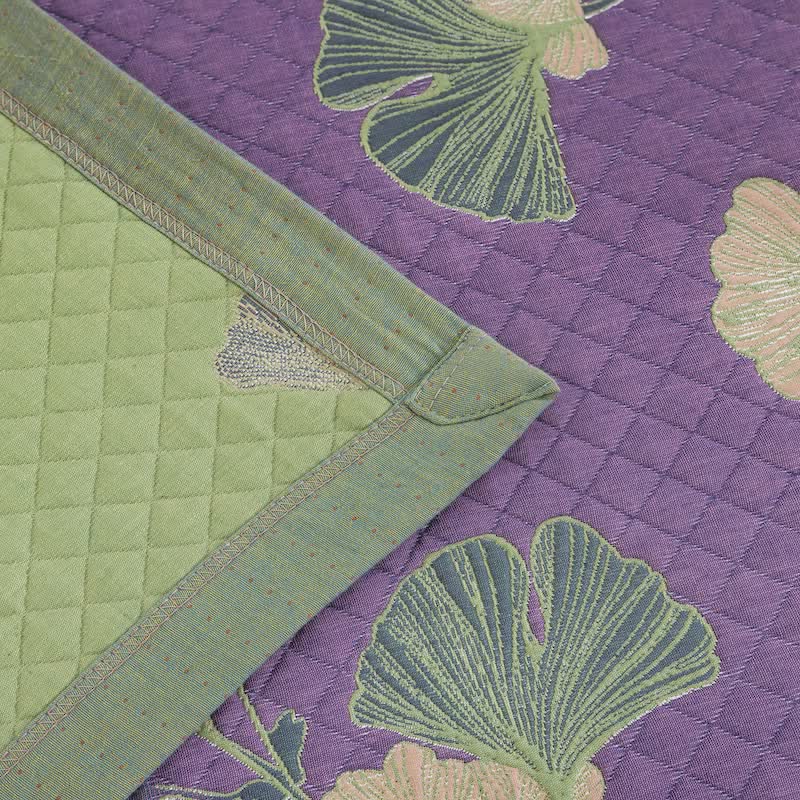 Artistic Ginkgo Leaf Cotton Gauze Quilt - image 9