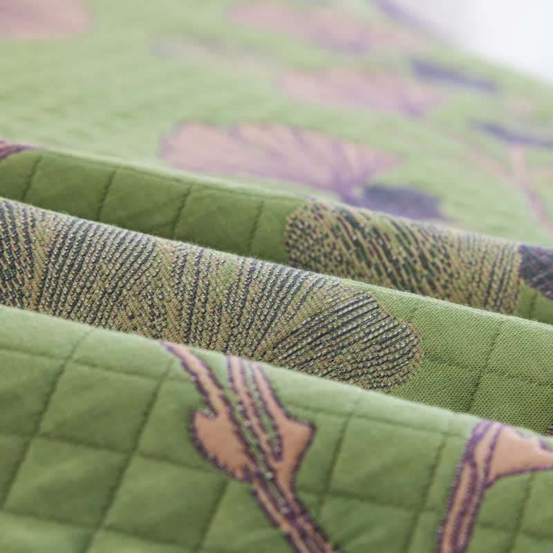 Artistic Ginkgo Leaf Cotton Gauze Quilt - image 18