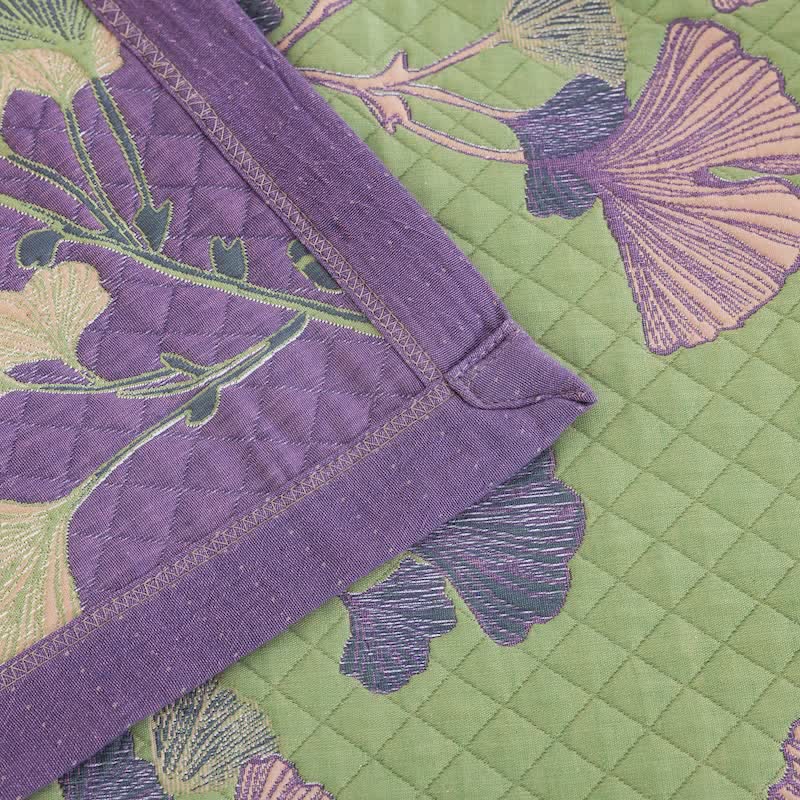 Artistic Ginkgo Leaf Cotton Gauze Quilt - image 20