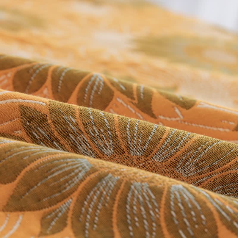 Retro Sunflower Cotton Gauze Blanket - image 13