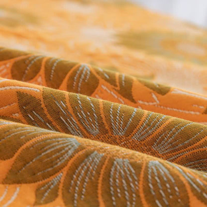 Retro Sunflower Cotton Gauze Blanket - image 13
