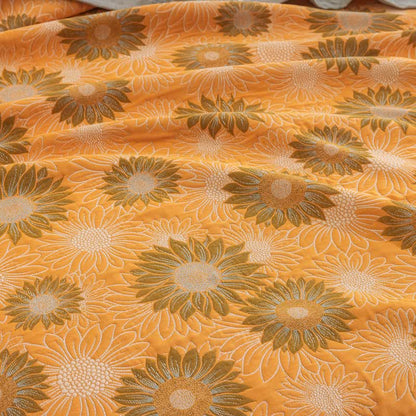 Retro Sunflower Cotton Gauze Blanket - image 15