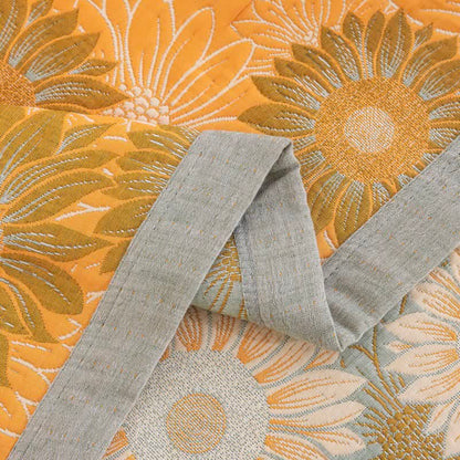 Retro Sunflower Cotton Gauze Blanket - image 14