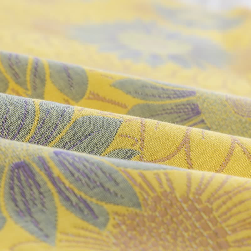 Retro Sunflower Cotton Gauze Blanket - image 3