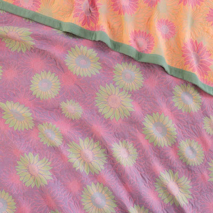 Retro Sunflower Cotton Gauze Blanket - image 23