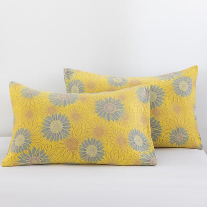 Retro Sunflower Cotton Gauze Blanket - image 9
