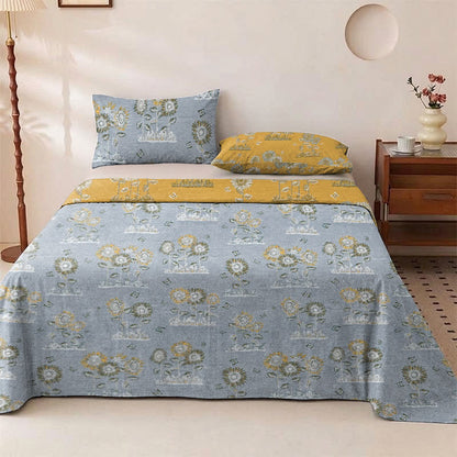 Artistic Sunflower Cotton Gauze Bedspread - image 5