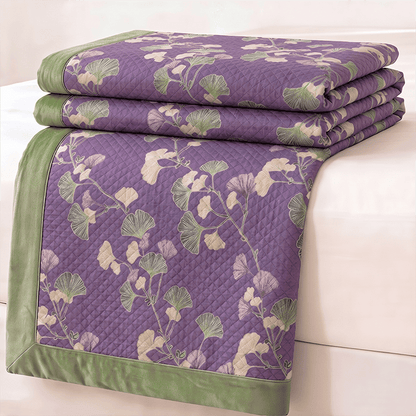 Artistic Ginkgo Leaf Cotton Gauze Quilt - image 2