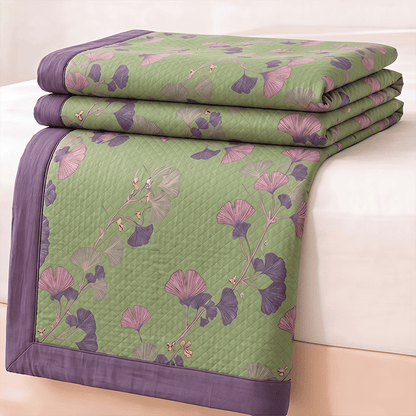 Artistic Ginkgo Leaf Cotton Gauze Quilt - image 13